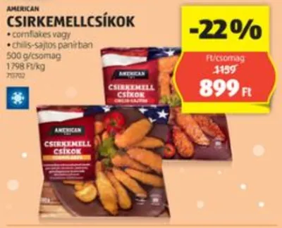 American Csirkemellcsíkok, 500g