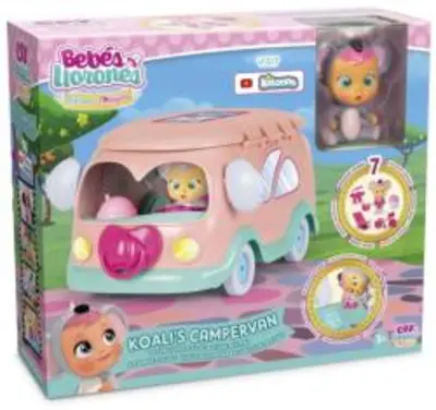 IMC Toys Cry Babies: Koali lakókocsi babával (IMC091931)