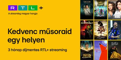 RTL+ Streaming ingyen 3 hónapra (Raiffeisen Hűségprogrammal)