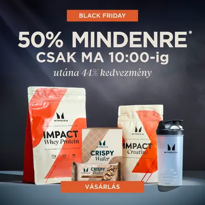 50% kedvezmény mindenre 10-ig