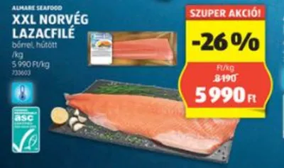 XXL Norvég Lazacfilé, 1 kg