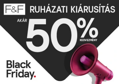 Black Friday - Ruházati kiárusítás, akár 50% kedvezmény