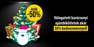 Black Friday (akár 50% kedvezmény + ingyen szállítás 15 ezer Ft felett)