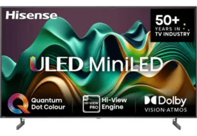 HISENSE 55U6NQ 4K UHD Smart Mini-LED ULED TV, sötétszürke, 139 cm