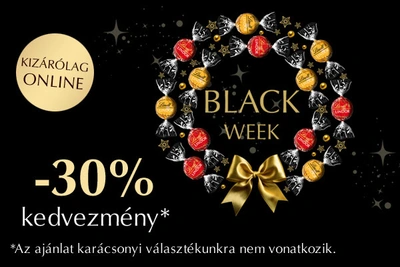 Black Week (30% kedvezmény szinte mindenre)