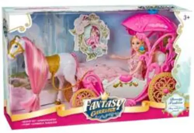 Magic Toys Fantasy Mesebeli hintó lóval és babával szett (MKM566608)