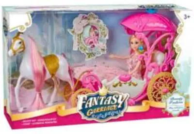 Magic Toys Fantasy Carriage hercegnő mesebeli hintóval és paripával (MKM566590)