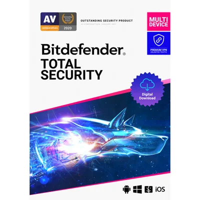 Bitdefender Total Security 1 év 5 eszköz PC/Mac/Mobil verzió 4,919.00 Ft