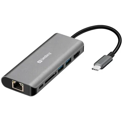 Sandberg USB-C Dock HDMI+LAN+SD+USB100W (136-18)