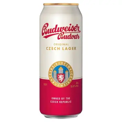 Budweiser Original cseh prémium világos sör 5% 0,5L