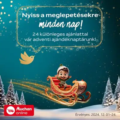 Auchan adventi naptár