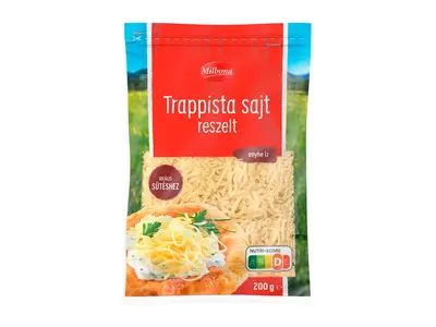 Milbona Reszelt trappista sajt, 200 g