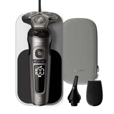 Philips Shaver S9000 Prestige Nedves és száraz elektromos borotva SkinIQ-val SP9872/15