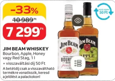 Jim Beam Whiskey, 1 l