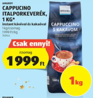 Amaroy Cappucino Italporkeverék, 1 kg