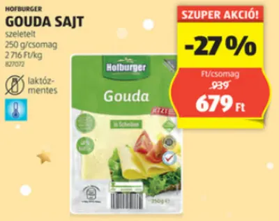 Hofburger Gouda sajt, 250 g