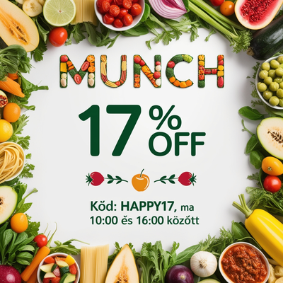 Munch 17% OFF csak ma 10-16:00 között