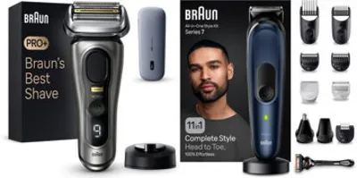 Braun Series 9 PRO+ Wet & Dry + 7 MGK7450 multifunkciós trimmer borotva