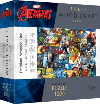 Trefl Wooden puzzle 1000 - Marvel Universe Komiks