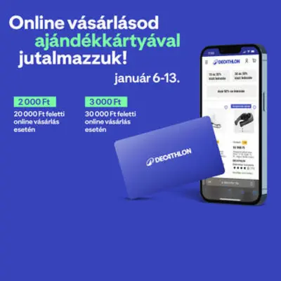 Decathlon ajándékkártya 20.000 forint felett