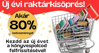 Raktárkisöprés (akár 80% kedvezmény)