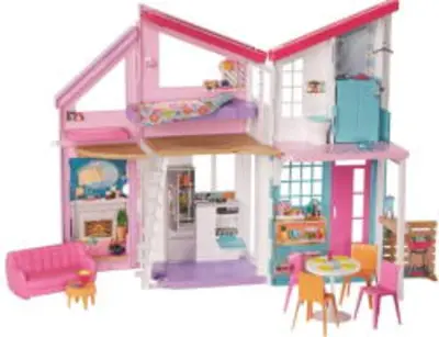 Barbie Malibu kétszintes Tengerparti Álomház 72cm + 25 kiegészítővel (FXG57)