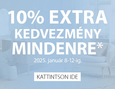 Extra 10% kedvezmény mindenre