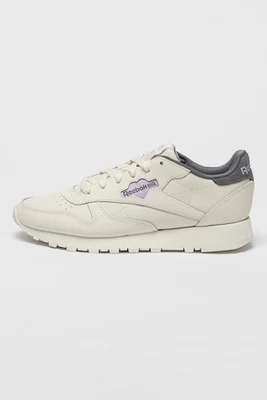 Reebok, Classic női bőrsneaker, Púderkék/Fehér