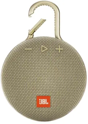 JBL Clip 3 vízálló Bluetooth hangszóró (Desert Sand) homokszín (JBLCLIP3SAND)