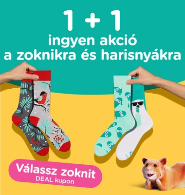 1 + ingyen a zoknikra és harisnyákra