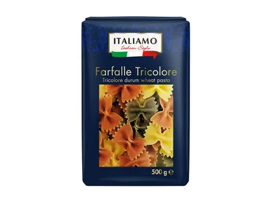 Italiamo Italian Style Spaghetti* / farfalle tricolore*, 500 g