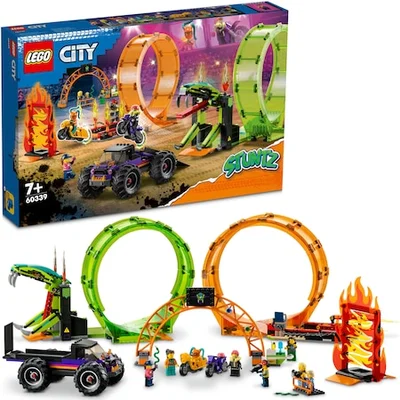 LEGO City Stuntz 60339 Kaszkadőr aréna dupla hurokkal