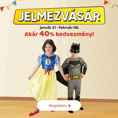 Jelmezek akár 40% kedvezménnyel