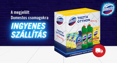 Domestos csomagok ingyenes szállítással