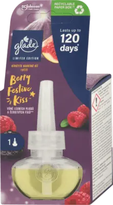 glade Utántöltő elektromos légfrissítőhöz berry festive kiss illattal, 20 ml