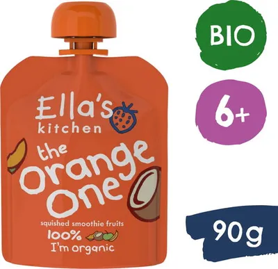 Ella's Kitchen BIO Orange One gyümölcspüré mangóval (90 g) tasakos