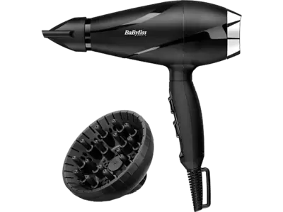 BABYLISS 6713DE Ionos Hajszárító 2200W AC Motor, diffúzor, feketekróm kivitel