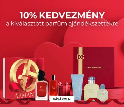 10% kedvezmény a kiválasztott parfüm ajándékszettekre