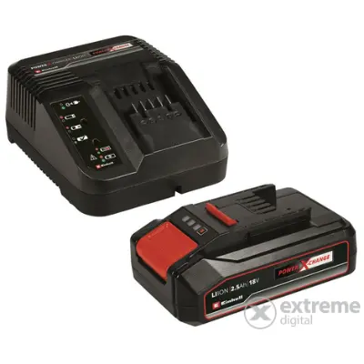 Einhell 2,5Ah 18V Power-X-Change Starter-Kit akku+töltő (Power-X-Change termékekhez)