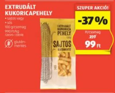 Extrudált kukoricapehely, 100g