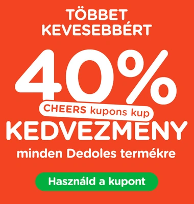 40% kedvezmény mindenre