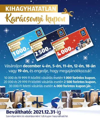 ALDI - Kihagyhatatlan karácsonyi kupon