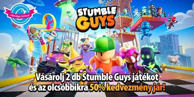 2. Stumble Guys játékra 50% kedvezmény