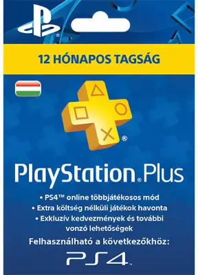 SONY PlayStation Plus 12 hónapos tagság