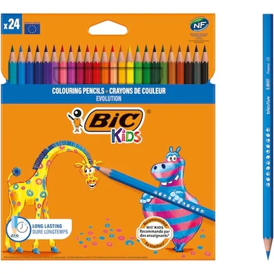 BiC Kids Evolution színes ceruza, 24 db