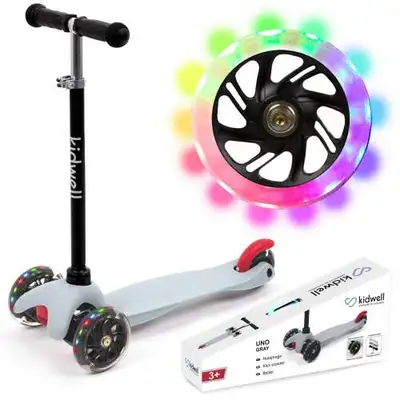 Kidwell Uno háromkerekű gyerek roller LED kerekekkel