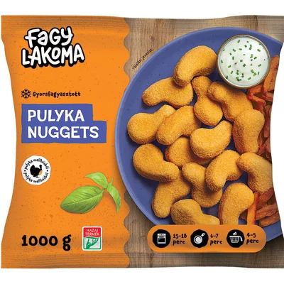 Fagylakoma pulyka nuggets, 1 kg