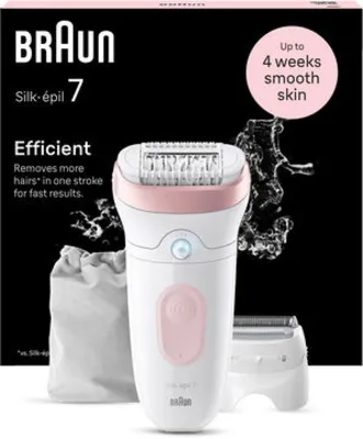 Braun Silk·épil 7 7-030, Fehér/rózsaszín epilátor