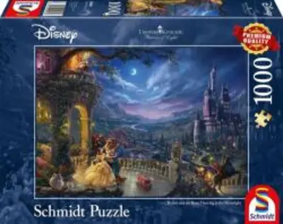 Schmidt 1000 db-os puzzle - Disney Beauty and the Beast Dance in Moonlight, Kinkade (59484)