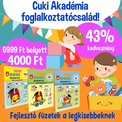 Cuki Akadémia! 43% kedvezménnyel